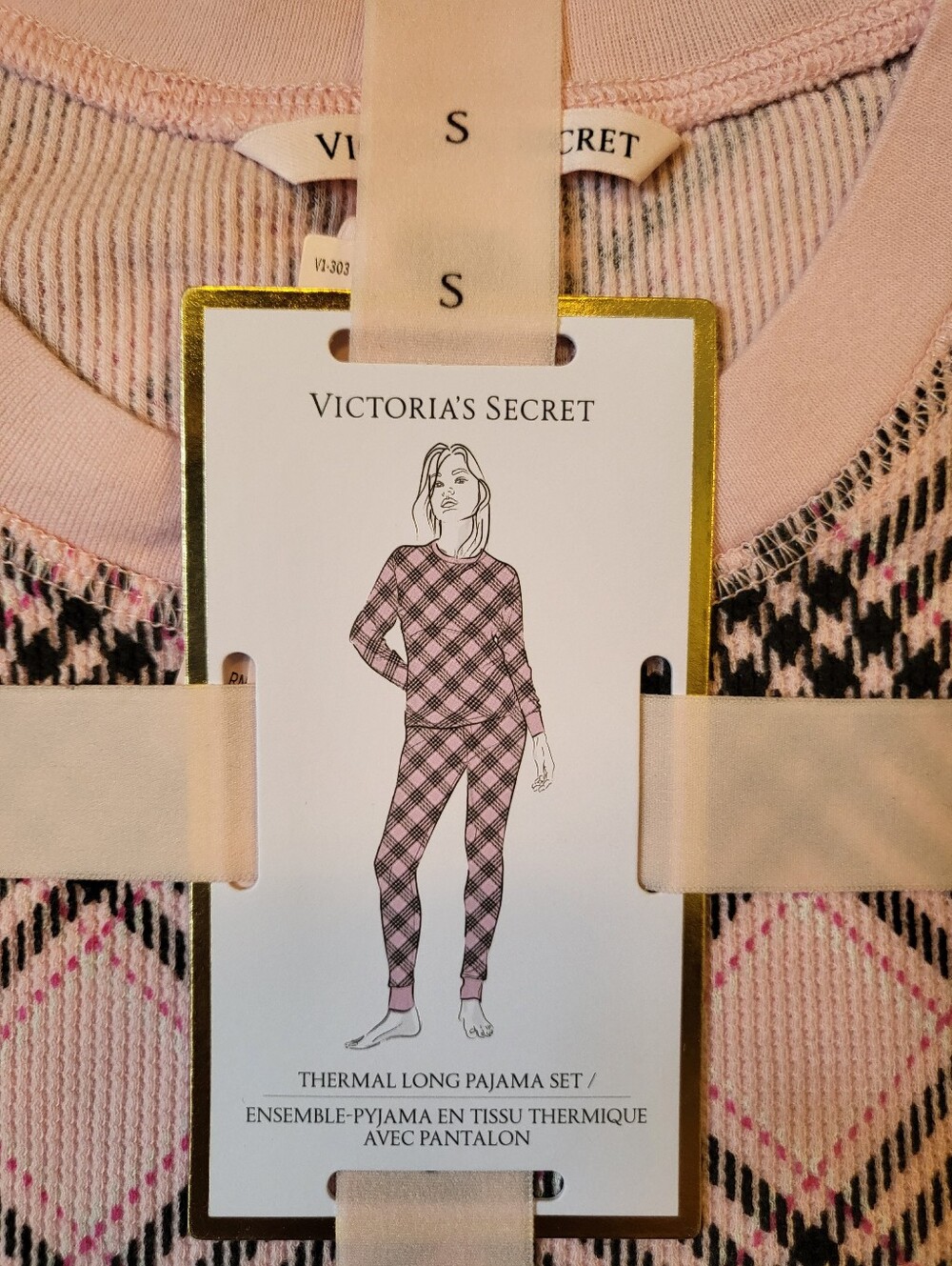 Victoria's Secret Pink Thermal Long Pajama Set